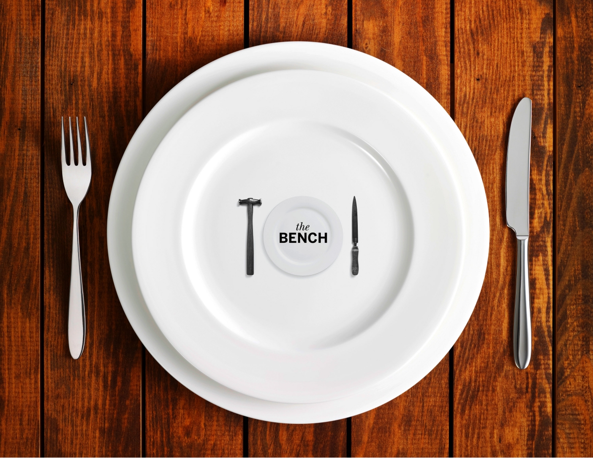 By Dana Robertson Creative Director and Founder of Neon. The Bench crockery. As part of Neon's wider involvement in this ground-breaking development, we were asked to name and create the brand identity for The Goldsmiths’ Centre’s new café. The aim was to provide a friendly and inspiring environment in which members of the silversmithing trade, patrons, partners and the visiting public could relax and rub shoulders, helping to forge a flourishing creative community. The name we came up with — The Bench — was a reference to both heritage (the silversmith’s classic workbench) and the informal ambience of the café itself. The Bench café brand identity also celebrated silversmithing heritage, replacing cutlery with classic silversmithing tools – selected from world renowned silversmith Grant MacDonald’s studio. The Bench café brand identity was rolled out on signage, uniforms, crockery, literature, and environmental graphics. – Idea, art direction and design by Neon Design & Branding Consultancy www.neon-creative.com