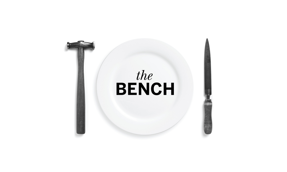 The Bench café brand identity