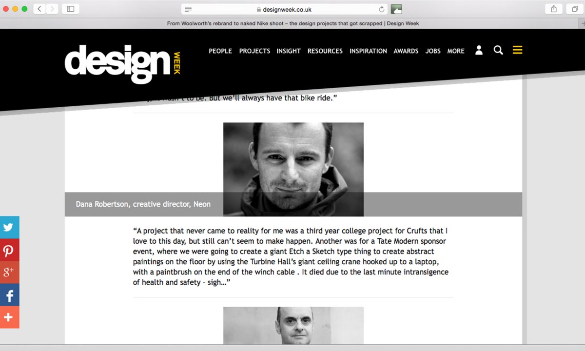 Neon Occasional Journal post. Neon Design & Branding Consultancy www.neon-creative.com