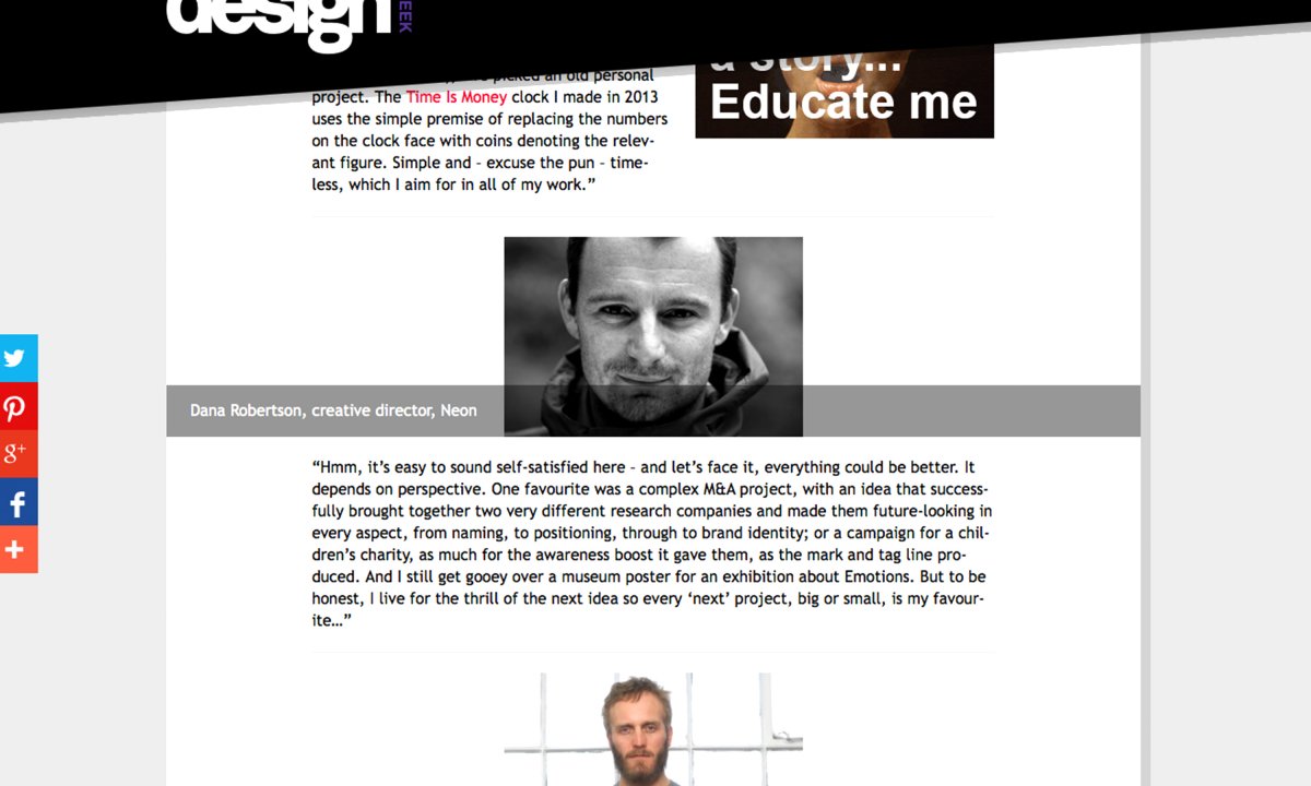 Neon Occasional Journal post. Neon Design & Branding Consultancy www.neon-creative.com