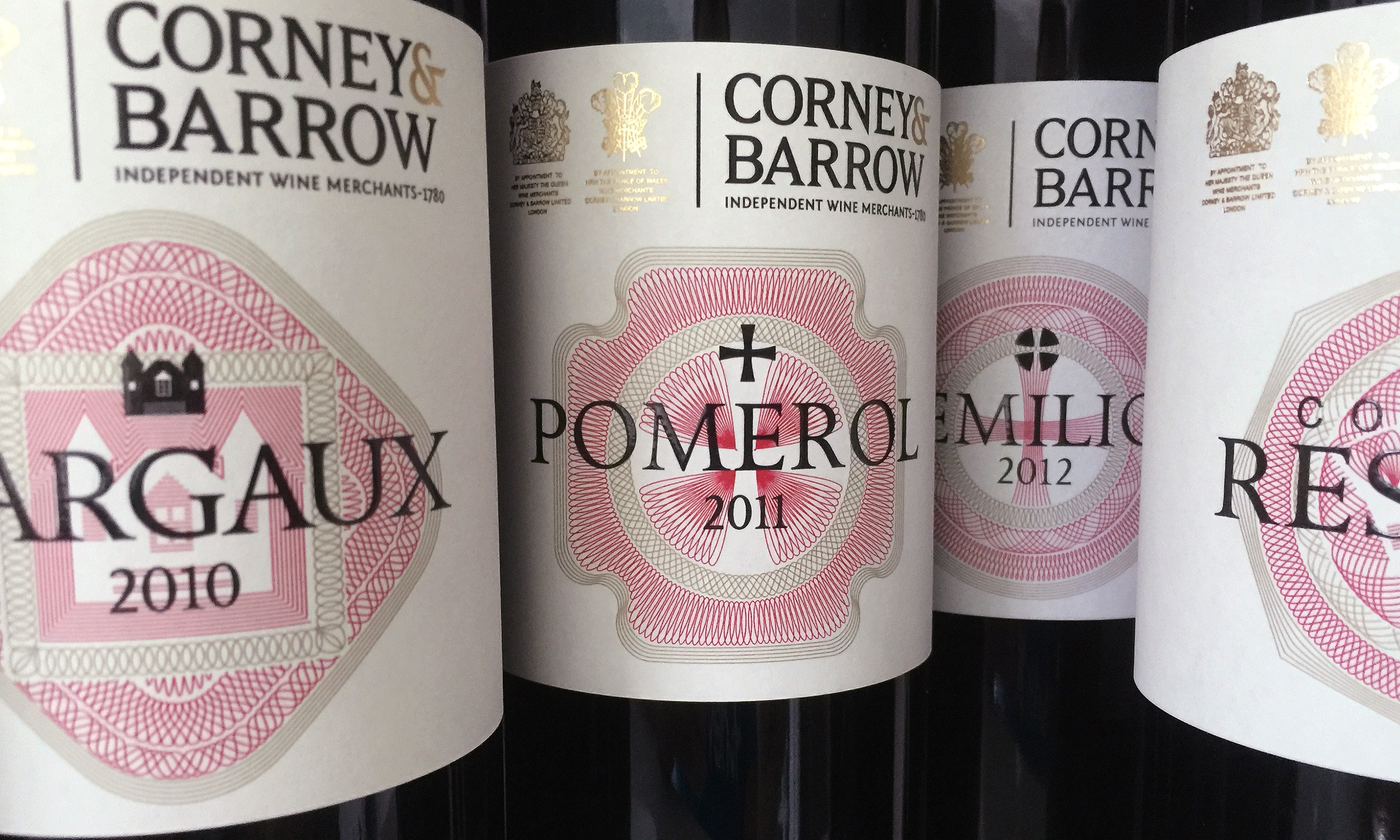 The Corney Barrow House Range of wines and spirits