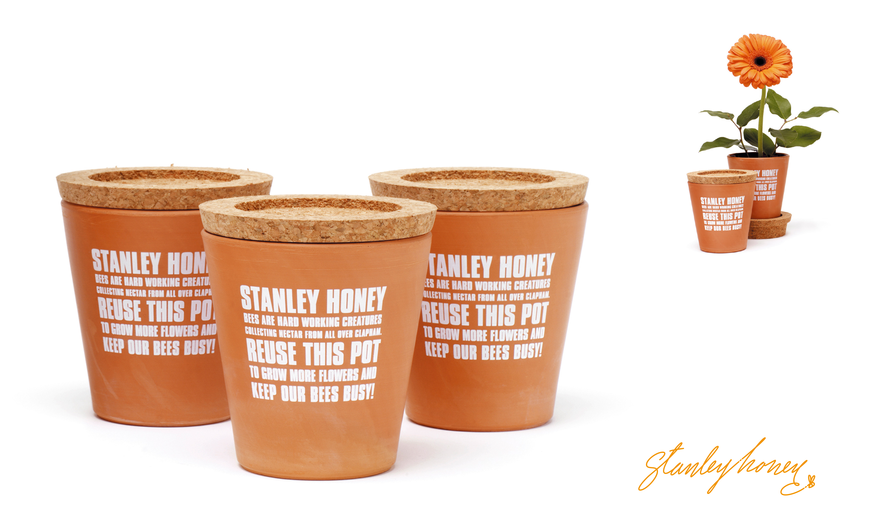 Stanley Honey packaging designed by Dana Robertson featured in A Smile In The Mind