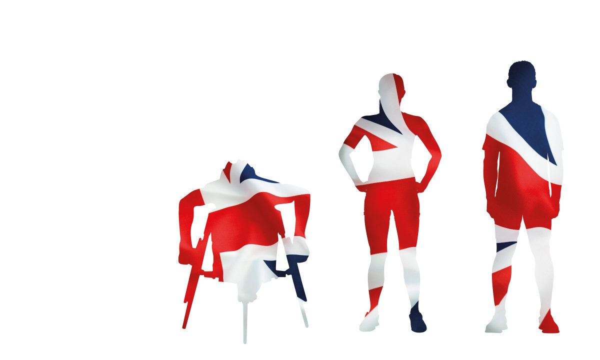 Branding by Neon - UK Sport - Performance Pathway Team graphic athlete silhouettes designed by Dana Robertson