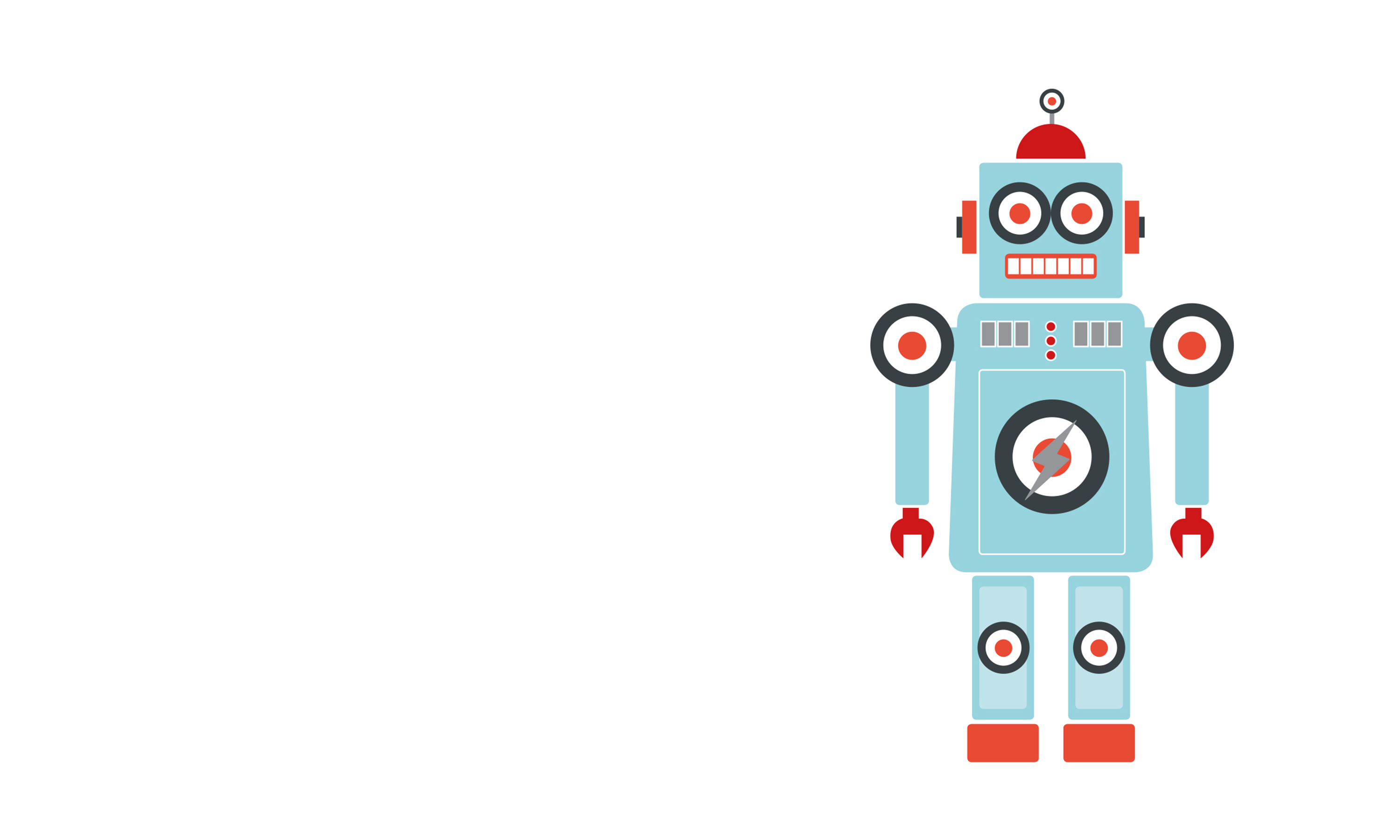 Branding by Neon - Acumin Cyber Security recruitment - robot designed using Acumin logo roundel designed by Dana Robertson
