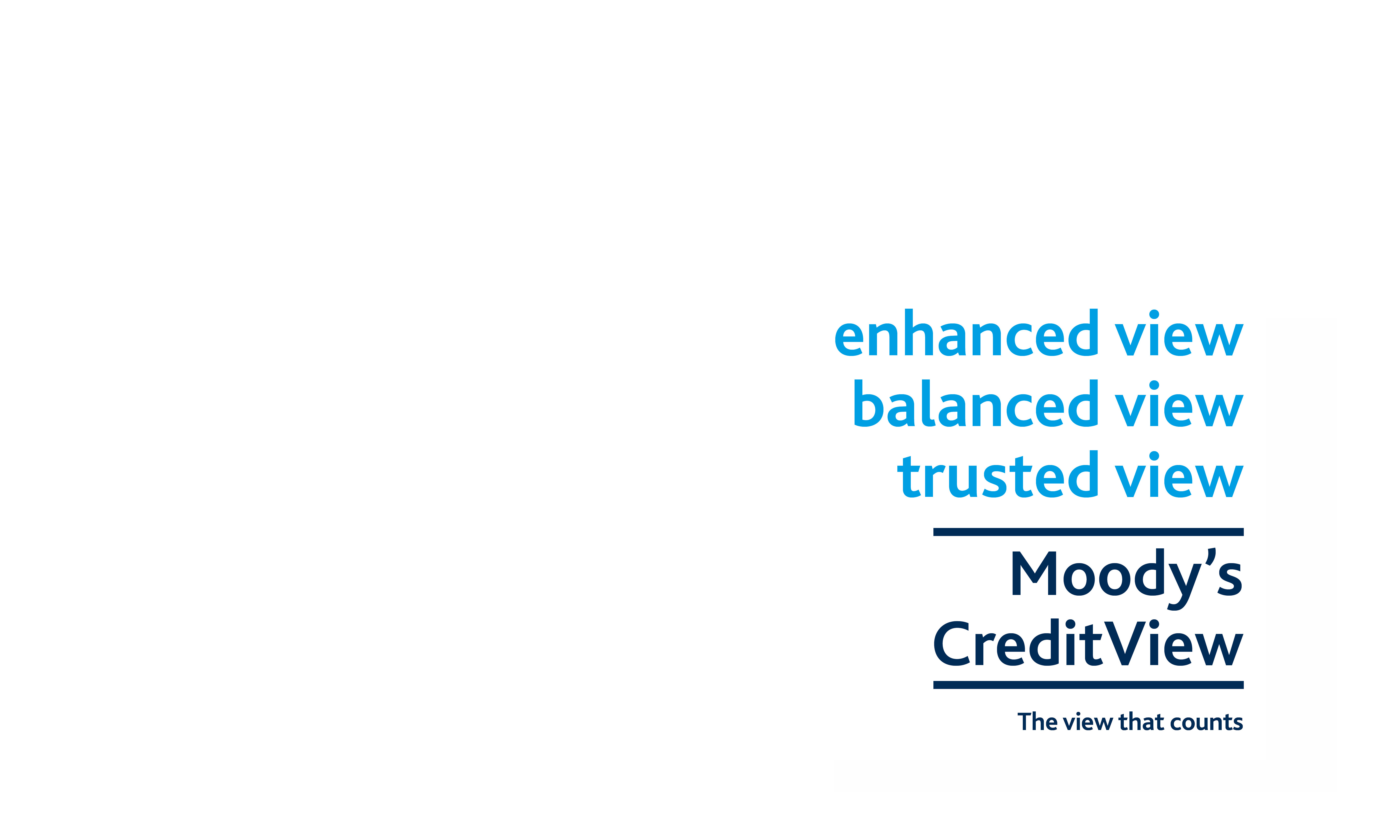 Branding by Neon - Moody's CreditView - The view that counts feature image Designed by Dana Robertson