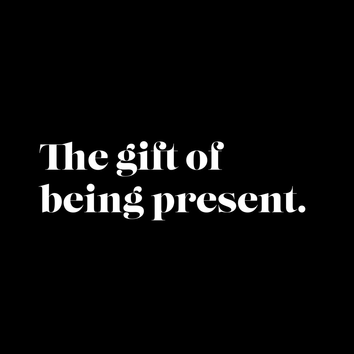 The gift of being present - Neon brand consultants